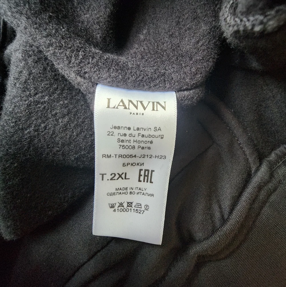 Lanvin Side Curb Cotton Trackpants